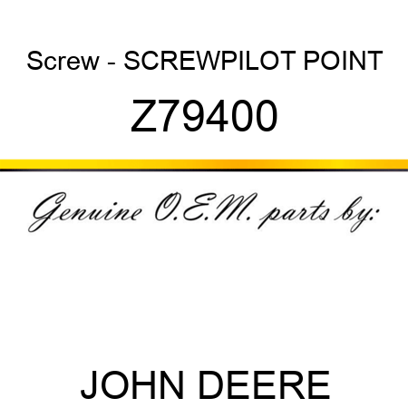 Screw - SCREW,PILOT POINT Z79400