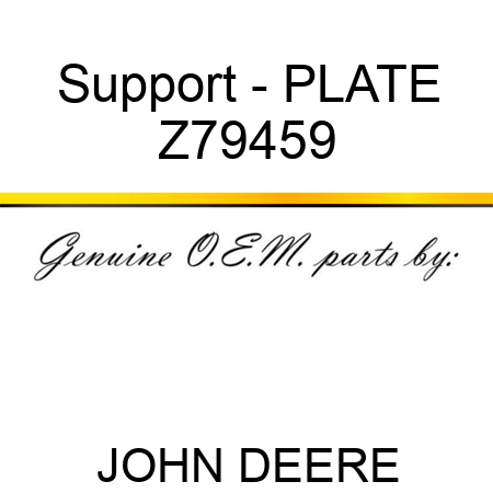 Support - PLATE Z79459