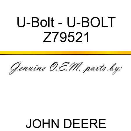 U-Bolt - U-BOLT Z79521