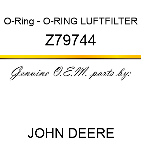 O-Ring - O-RING LUFTFILTER Z79744