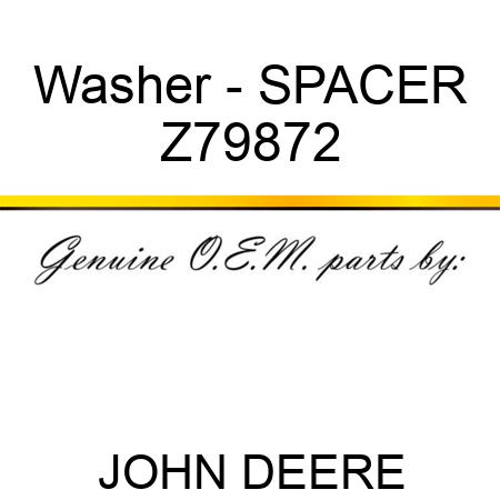 Washer - SPACER Z79872