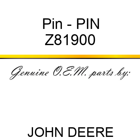 Pin - PIN Z81900