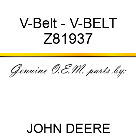 V-Belt - V-BELT Z81937