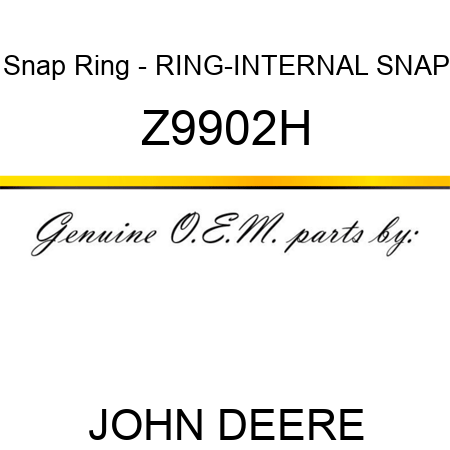 Snap Ring - RING-INTERNAL SNAP Z9902H