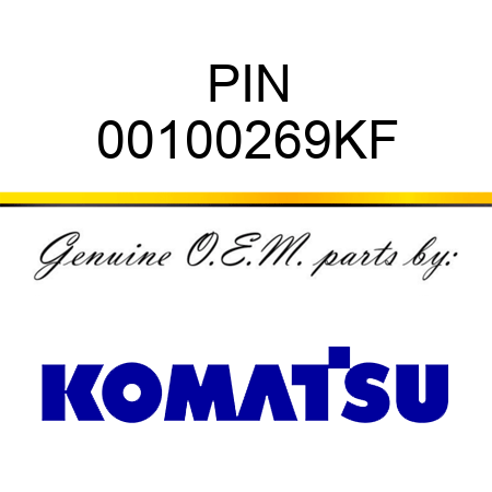 PIN 00100269KF