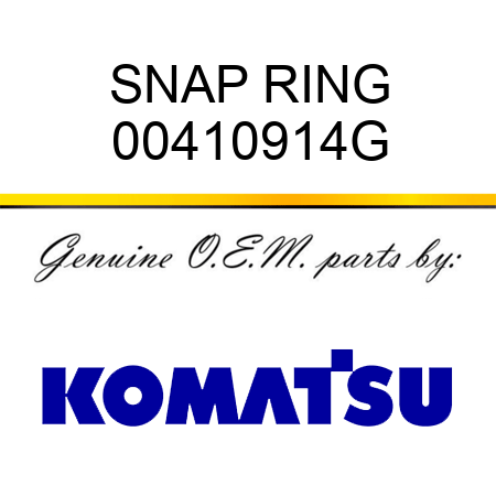 SNAP RING 00410914G