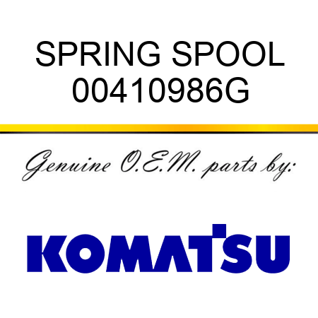 SPRING SPOOL 00410986G