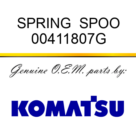 SPRING  SPOO 00411807G