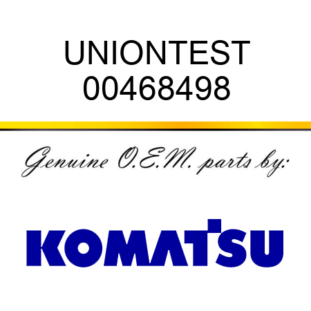 UNION,TEST 00468498