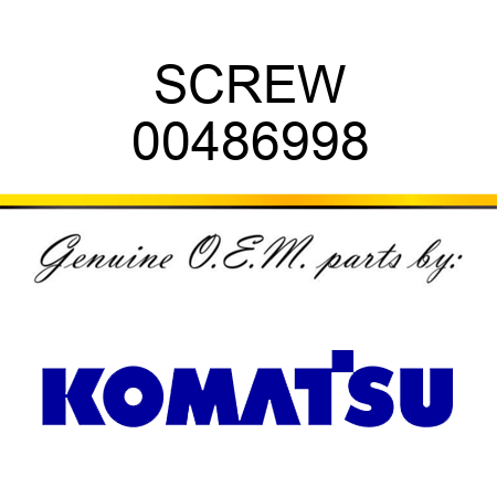 SCREW 00486998