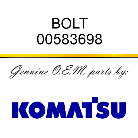 BOLT 00583698