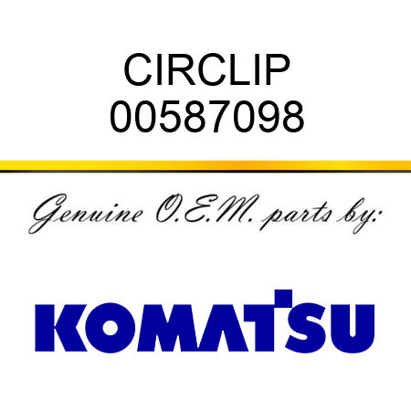 CIRCLIP 00587098