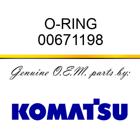 O-RING 00671198