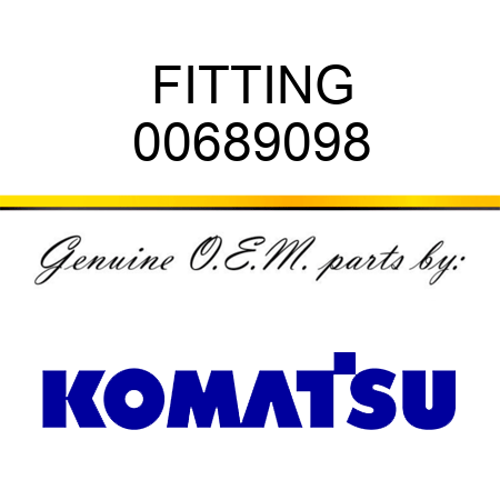 FITTING 00689098