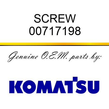 SCREW 00717198