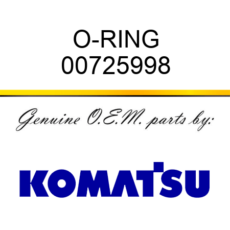 O-RING 00725998