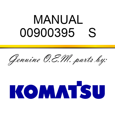 MANUAL 00900395    S