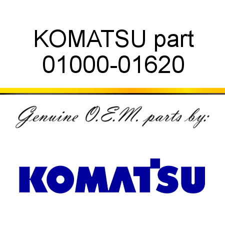 KOMATSU part 01000-01620