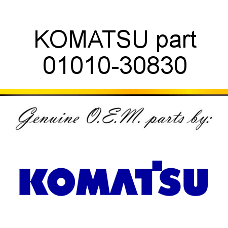 KOMATSU part 01010-30830