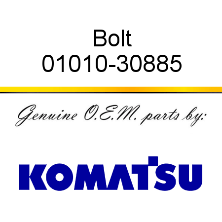 Bolt 01010-30885