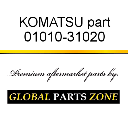 KOMATSU part 01010-31020