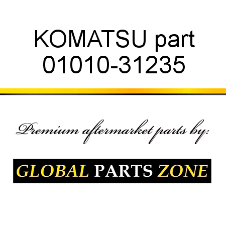 KOMATSU part 01010-31235