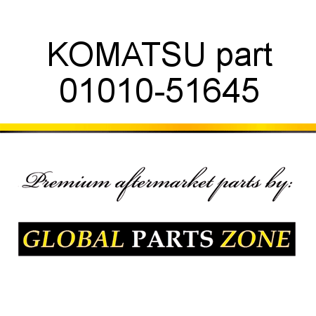 KOMATSU part 01010-51645