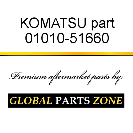 KOMATSU part 01010-51660