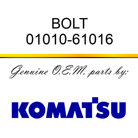 BOLT 01010-61016