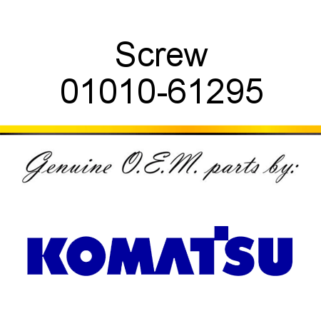 Screw 01010-61295