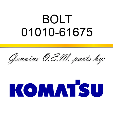 BOLT 01010-61675