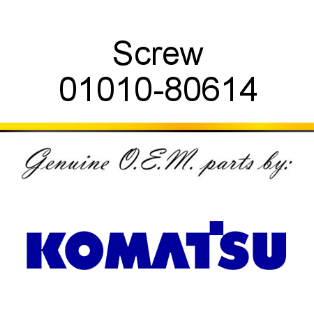 Screw 01010-80614