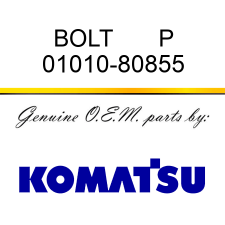 BOLT       P 01010-80855