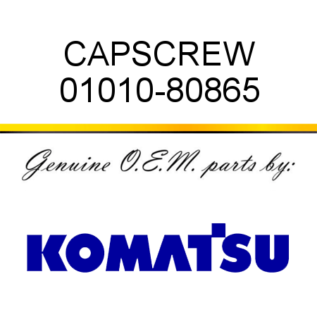 CAPSCREW 01010-80865