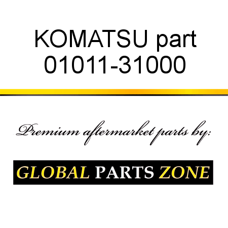 KOMATSU part 01011-31000