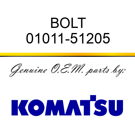 BOLT 01011-51205