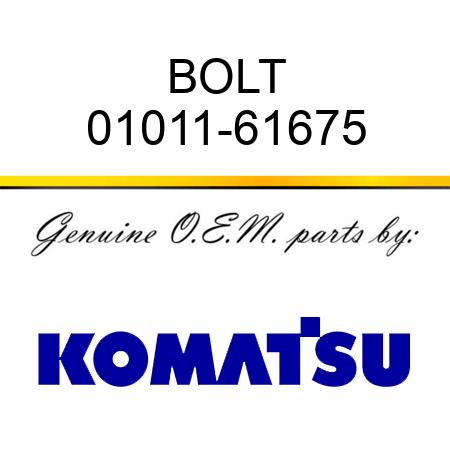 BOLT 01011-61675