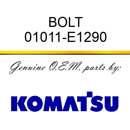 BOLT 01011-E1290