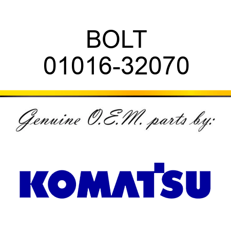 BOLT 01016-32070