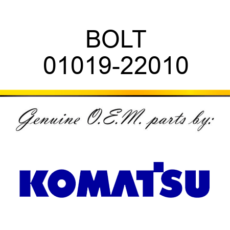 BOLT 01019-22010