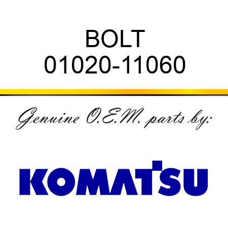 BOLT 01020-11060