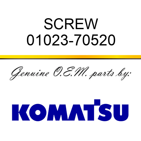 SCREW 01023-70520