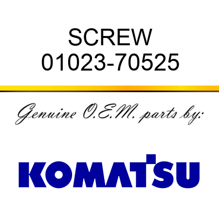 SCREW 01023-70525