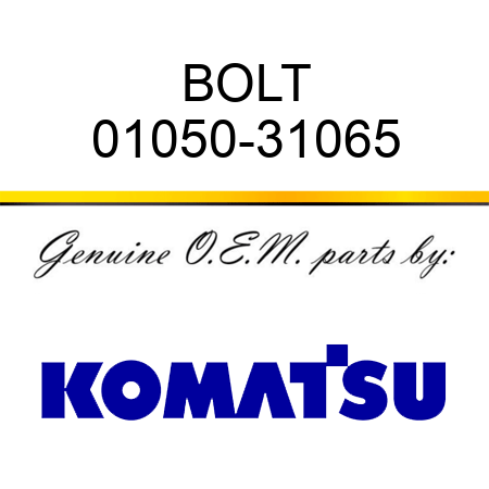 BOLT 01050-31065