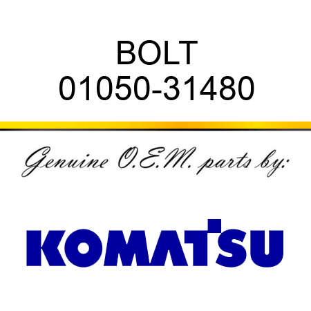 BOLT 01050-31480