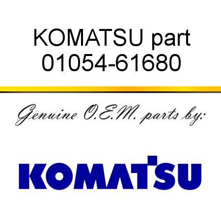 KOMATSU part 01054-61680