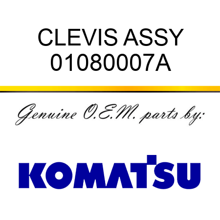 CLEVIS ASSY 01080007A