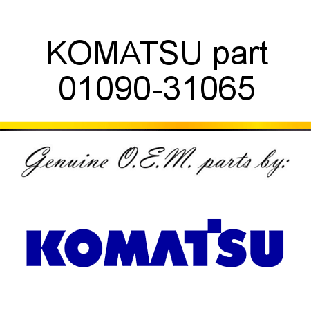 KOMATSU part 01090-31065