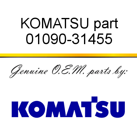 KOMATSU part 01090-31455