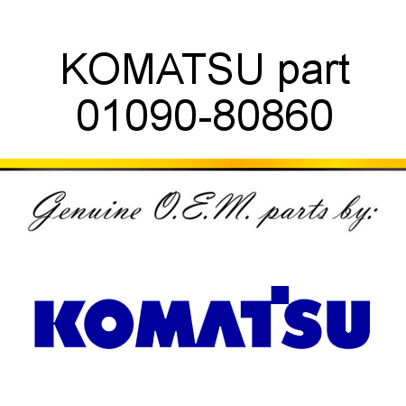 KOMATSU part 01090-80860